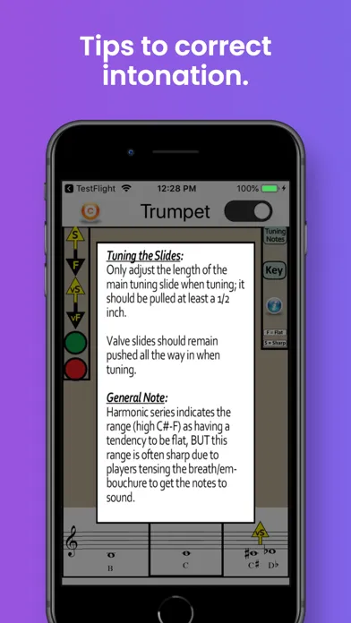 Trumpet Fingering & Tuning スクリーンショット
