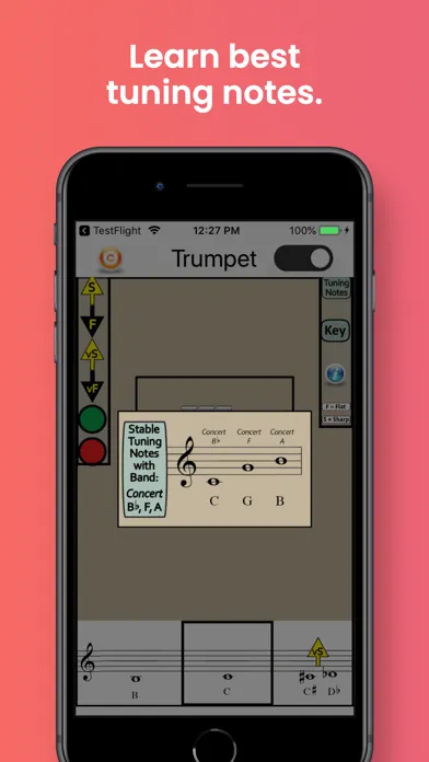 Trumpet Fingering & Tuning スクリーンショット