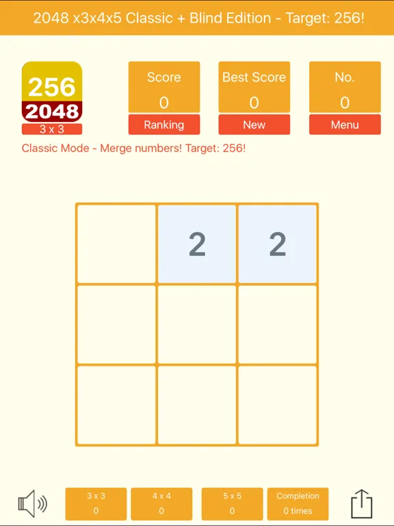 Capturas de pantalla de 2048 3x3 4x4 5x5 + Blind iPad 