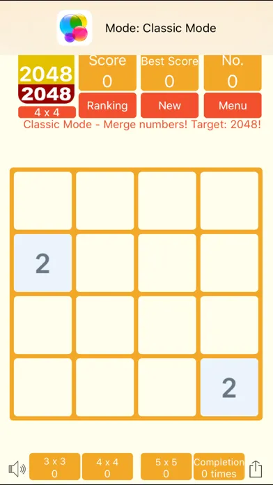 Capturas de pantalla de 2048 3x3 4x4 5x5 + Blind