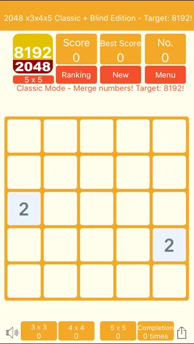 Capturas de pantalla de 2048 3x3 4x4 5x5 + Blind