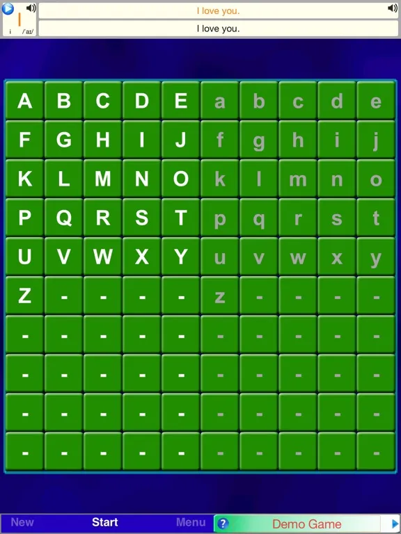 Alphabet Solitaire English iPad  Screenshots