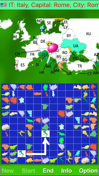 Captures d'écran de Map Solitaire Europe by SZY