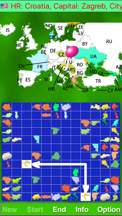 Captures d'écran de Map Solitaire Europe by SZY