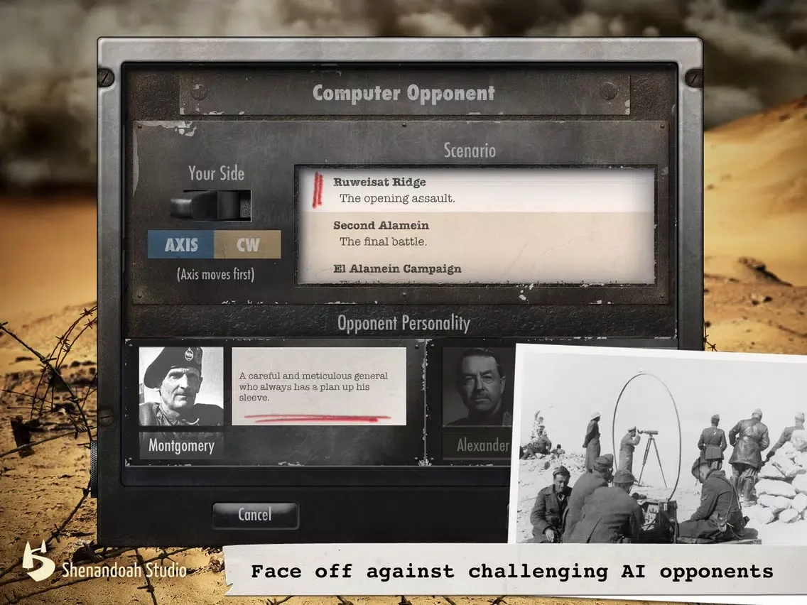 Desert Fox: The Battle of El Alamein iPad  Screenshots