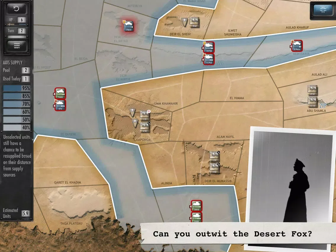 Desert Fox: The Battle of El Alamein iPad  Screenshots