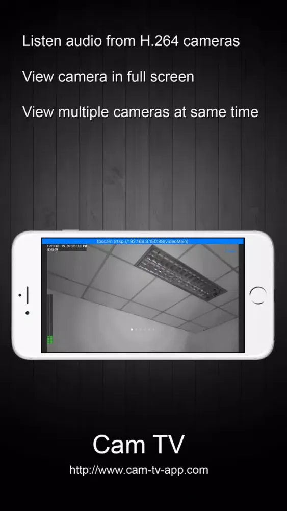 Capturas de tela do Cam TV