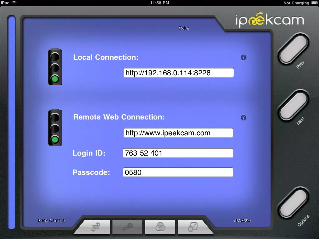 Скриншоты iPeekCam Lite iPad 