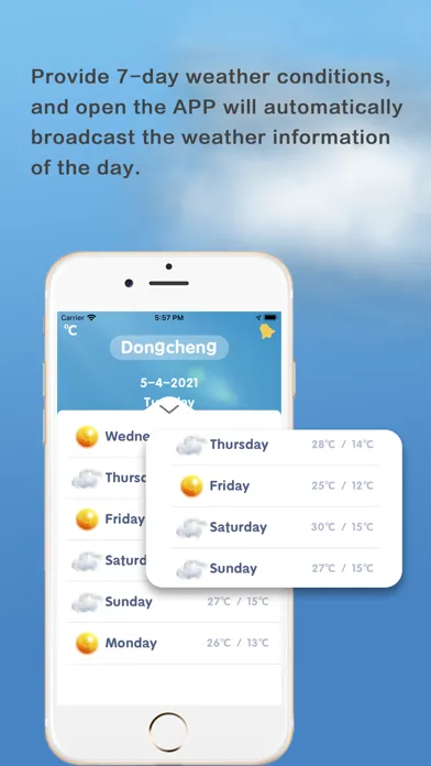 Capturas de pantalla de weather：live weather & radar