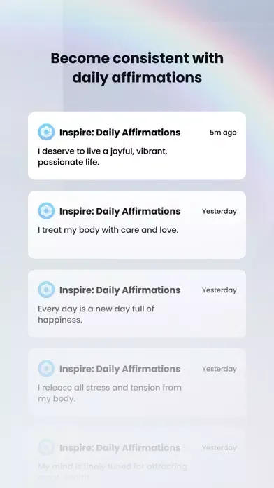 Inspire: Daily Affirmations スクリーンショット