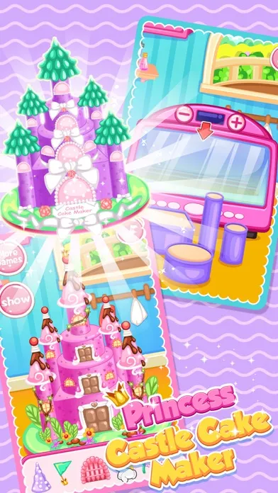 Captures d'écran de Princess Castle Cake Maker - Cooking Game