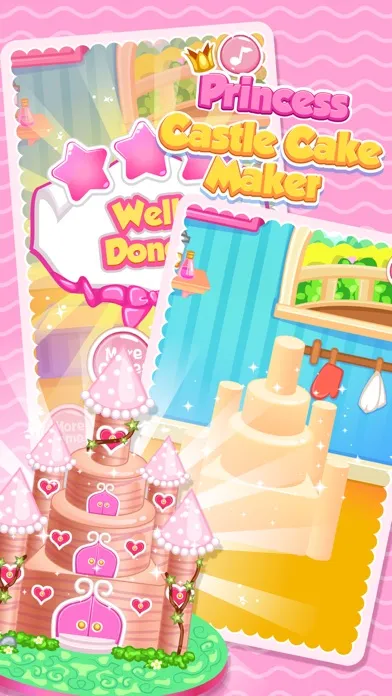 Captures d'écran de Princess Castle Cake Maker - Cooking Game