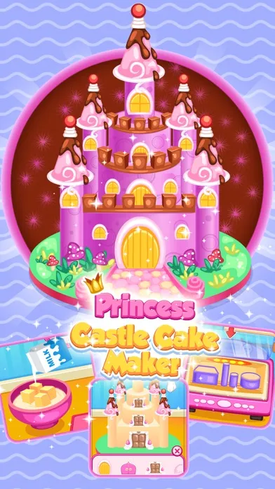 Captures d'écran de Princess Castle Cake Maker - Cooking Game