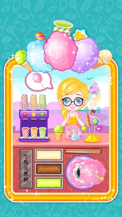 Cotton Candy And Lollipop Crush -  Management game 스크린샷