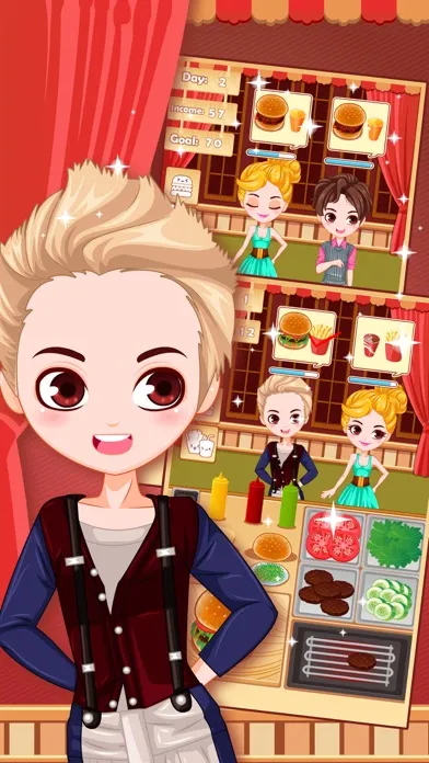 Capturas de tela do Deluxe Burger Restaurant - cooking game for free