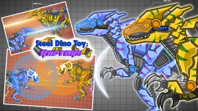 Steel Dino Toy：Mechanic Raptors - 2 player game 스크린샷