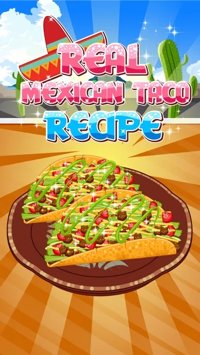Capturas de tela do Real Mexican Taco - cooking game for kids