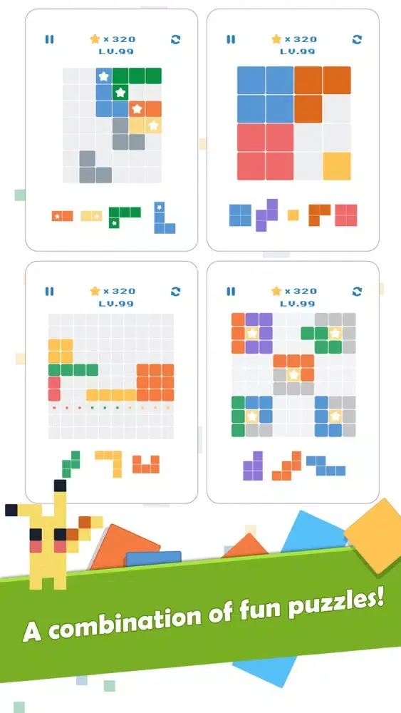 ภาพหน้าจอของ Endless Blocks - puzzle games