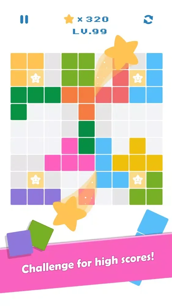 ภาพหน้าจอของ Endless Blocks - puzzle games