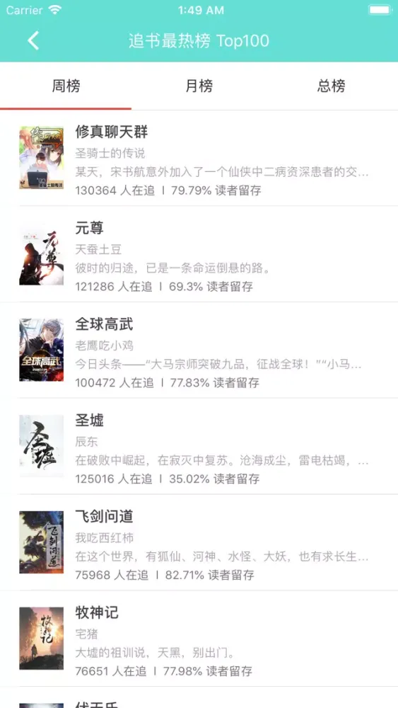 Capturas de pantalla de 追书-热门完本小说阅读软件
