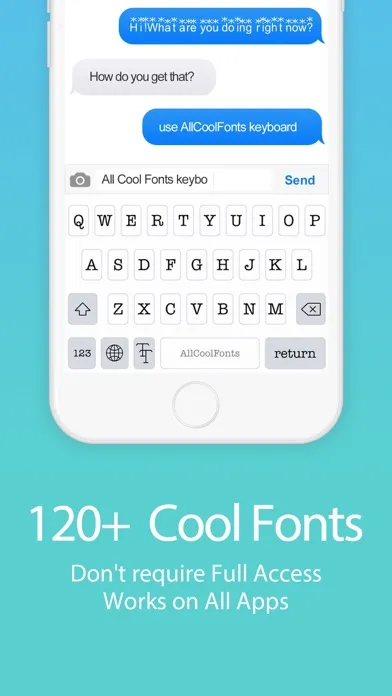 Captures d'écran de Fancy Text - Keyboard Fonts