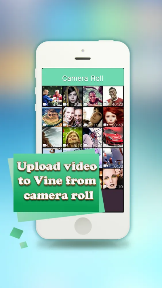 Custom Video Uploader for Vine - Upload custom videos to Vine from your camera roll Screenshots