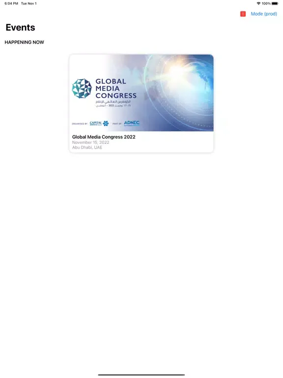 Global Media Congress iPad  Screenshots