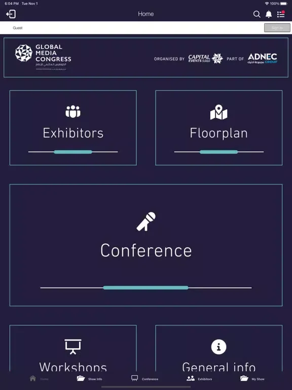 Global Media Congress iPad  Screenshots