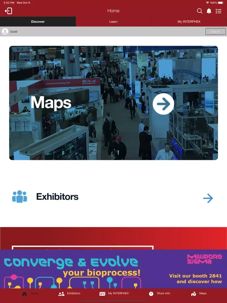 Captures d'écran de INTERPHEX Events iPad 
