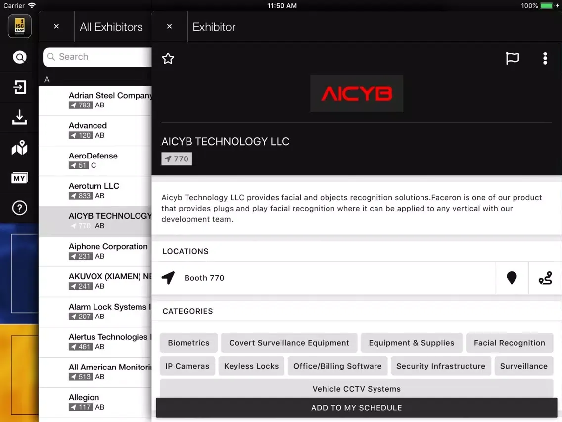 ISC East iPad  Screenshots