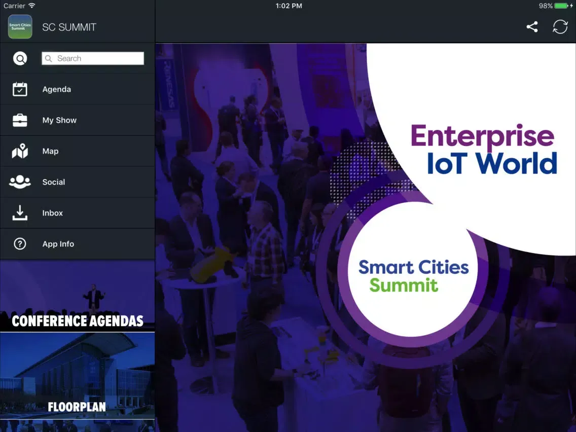 Smart Cities Summit iPad  स्क्रीनशॉट