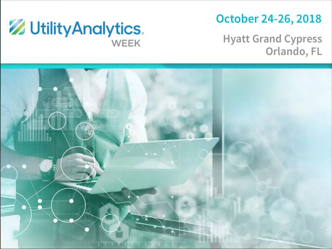 Utility Analytics Week 2018 iPad  스크린샷
