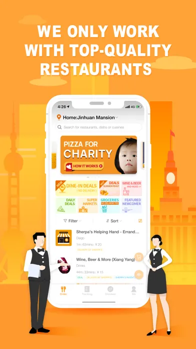 Capturas de tela do Sherpa's: Food Delivery & More