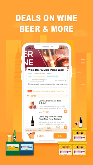 Capturas de tela do Sherpa's: Food Delivery & More