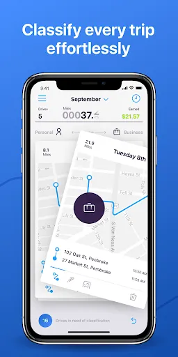 Simple Mileage Tracker - A Bet 스크린샷
