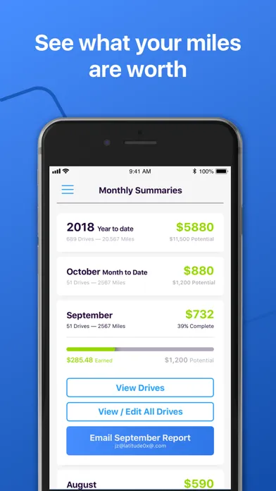 Capturas de pantalla de Simple Mileage Tracker
