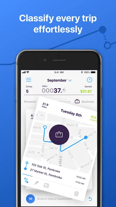 Capturas de pantalla de Simple Mileage Tracker
