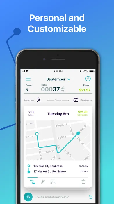 Capturas de pantalla de Simple Mileage Tracker