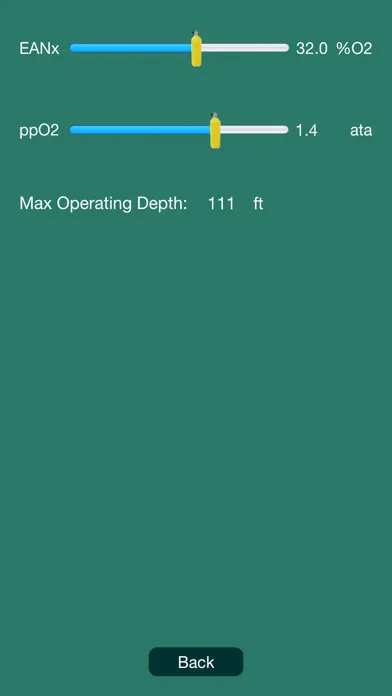 Dive Nitrox Screenshots