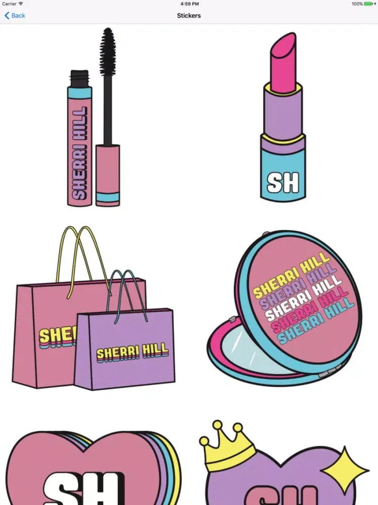 Screenshot di Sherri Hill Stickers iPad 