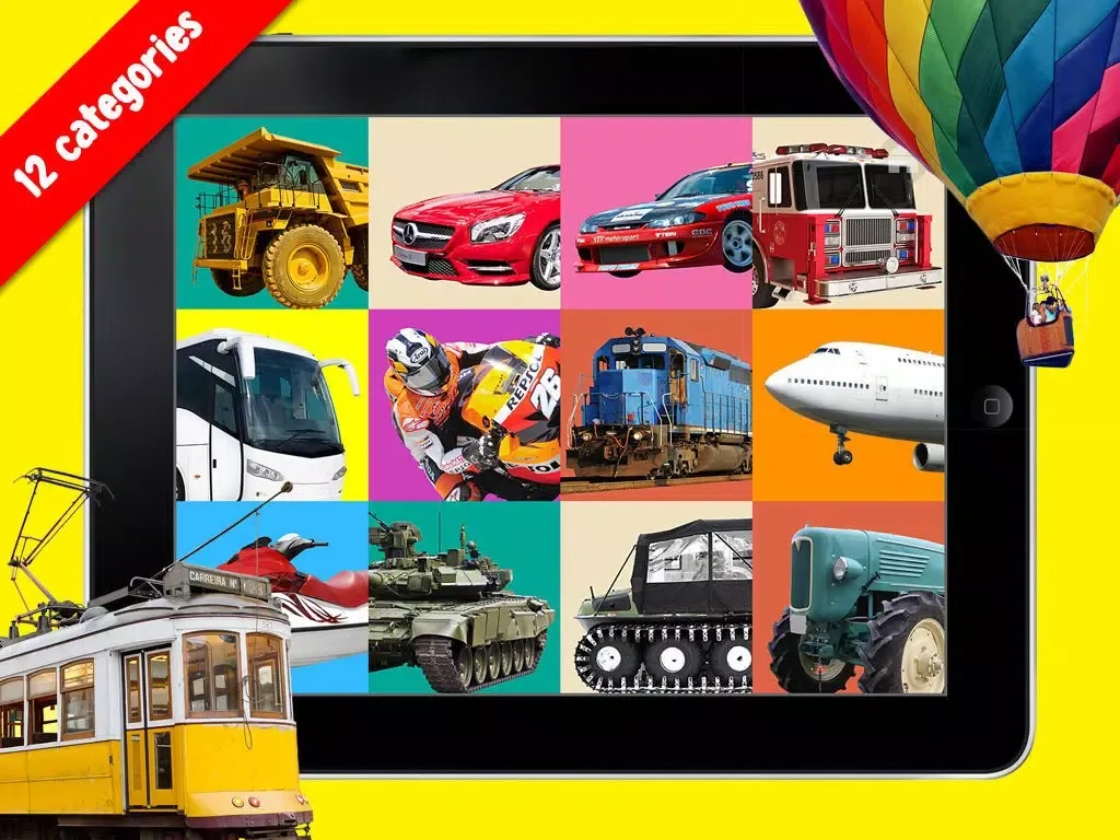 100 Vehicles for Babies & Toddlers School Edition iPad  স্ক্রিনশট