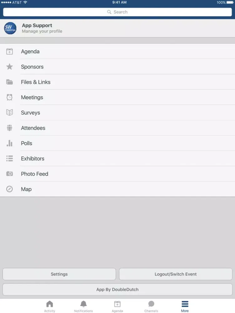 SW Meetings iPad 应用截图