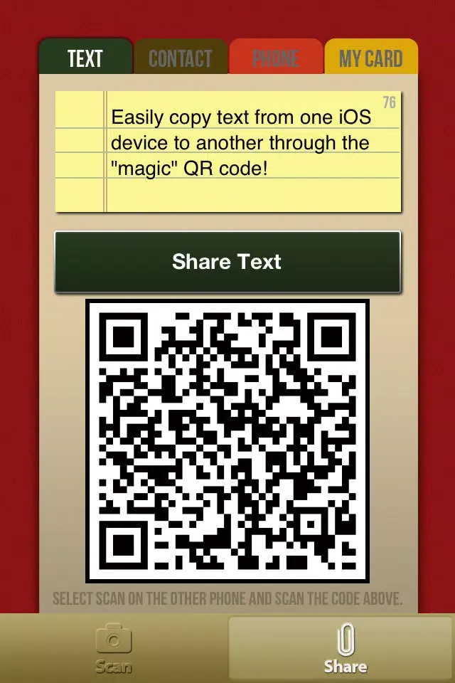 Copy Magic - Magically copy text and contacts between phones! स्क्रीनशॉट