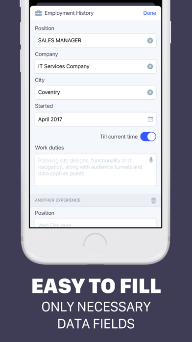 Resume Maker | Intelligent CV 스크린샷