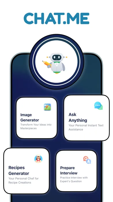 Скриншоты Chat.Me - Smart AI Chat Buddy