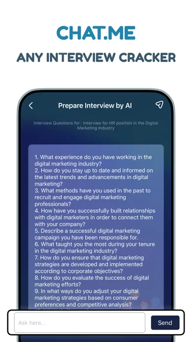 Скриншоты Chat.Me - Smart AI Chat Buddy