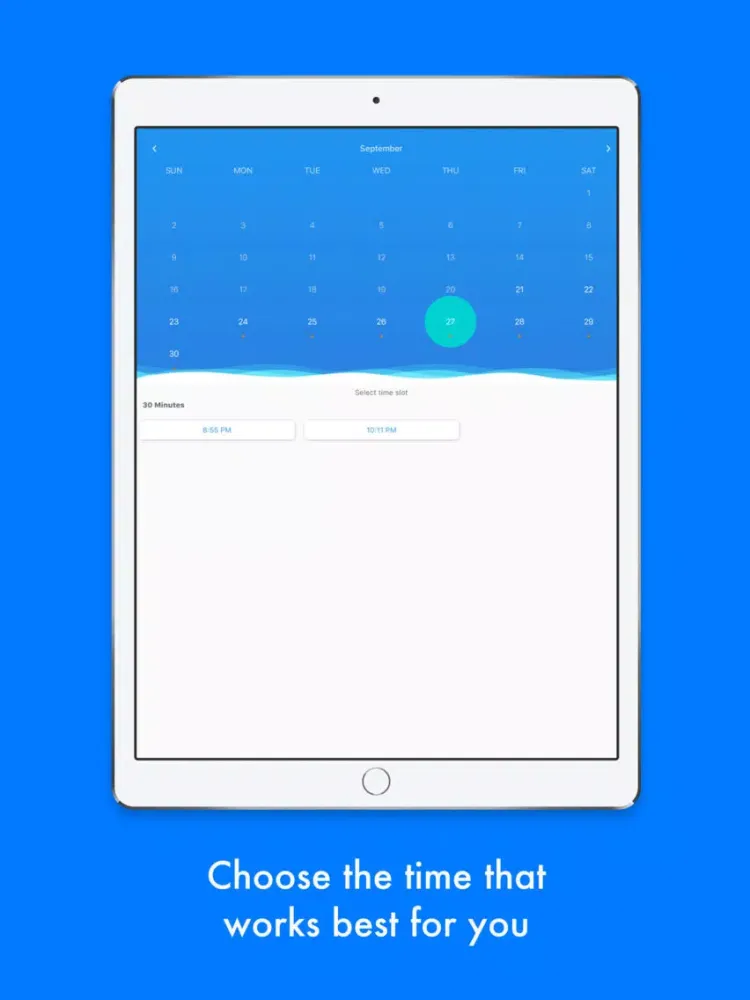 Tangkapan layar Shezlong iPad 