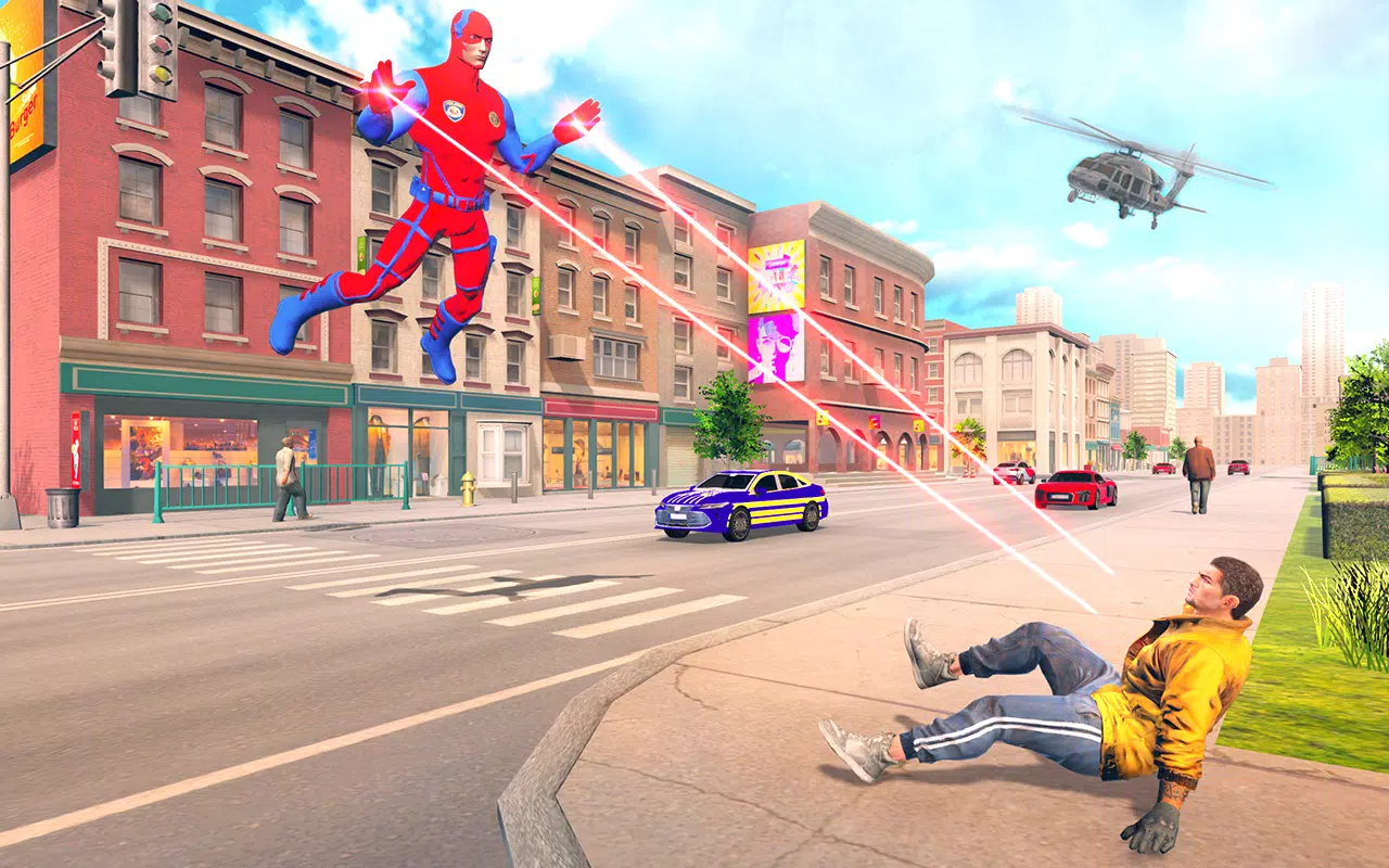 Captain Super Hero Man Game 3D Screenshots