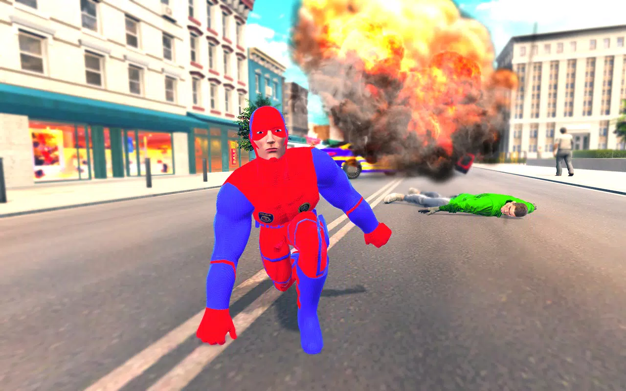 Captain Super Hero Man Game 3D Screenshots