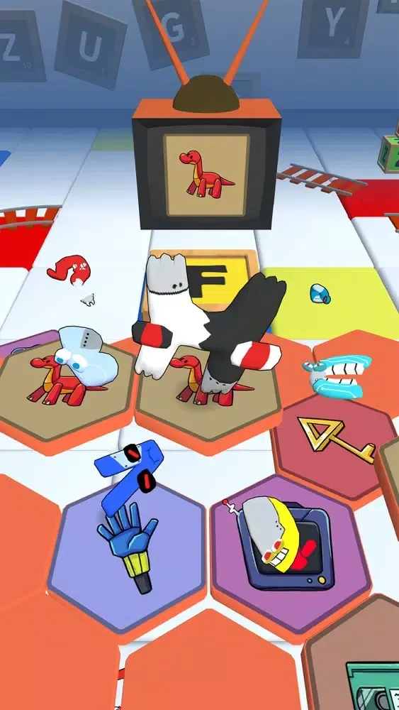 Alphabet Fall.IO - Match Race スクリーンショット